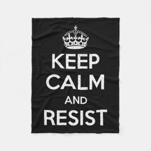 Cobertor De Velo Mantenha-Se Calmo E Resista Impeach Trump Engraçad
