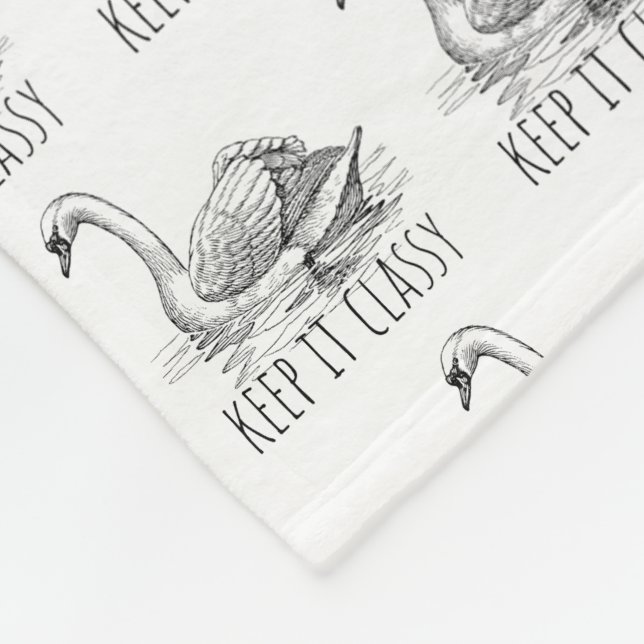 Cobertor De Velo Mantenha-se Elegante Cisne Elegante (Quina)