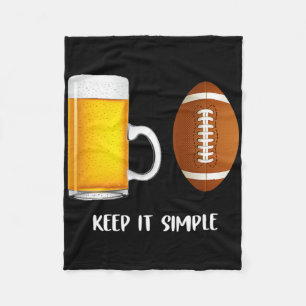 Cobertor De Velo Mantenha Simples Cerveja Futebol Universitário Eng