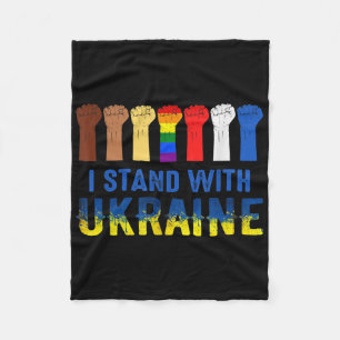 Cobertor De Velo Mantenho-Me Com A Ucrânia Anti-Putin Para A Guerra