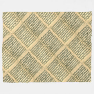 Cobertor De Velo Manuscrito da música de Bach Chaconne para o