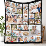 Cobertor De Velo Manutenção Personalizada da Família de Colagem de<br><div class="desc">Celebre suas melhores memórias, ou dê um presente especial com este cobertor personalizado de colagem de fotos. Este cobertor de colagem de 33 fotos é o presente perfeito para você, família ou amigos. Quer seja uma avós que guardem, um presente de melhores amigos, e um cobertor de cães memoriais amoroso,...</div>