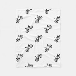 Cobertor De Velo Mão simples doodle tirado da bicicleta