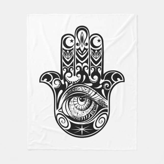 Cobertor De Velo Mão Zendoodle de Hamsa (Frente)