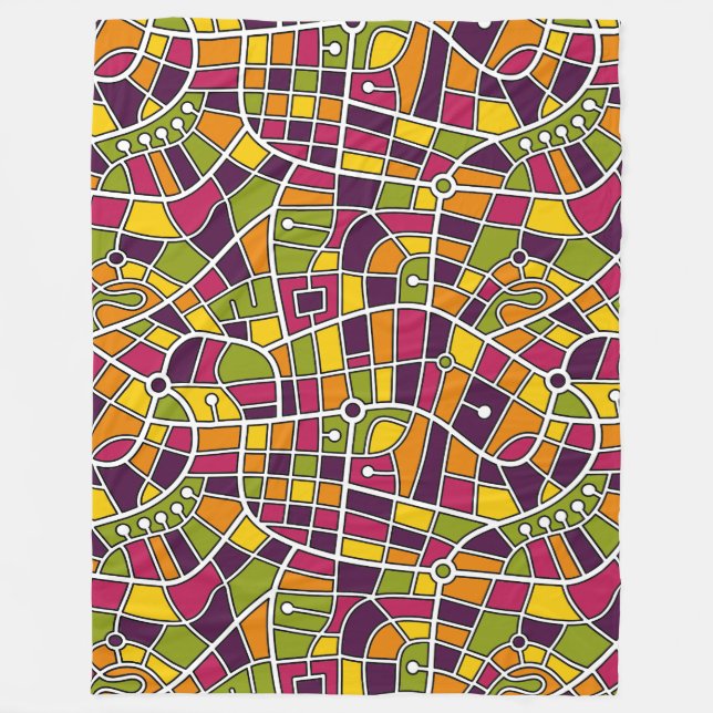 Cobertor De Velo Map Pattern 030520 - Cores 05 (Frente)