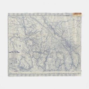 Cobertor De Velo Mapa 2 das fugas do oficial 1925 de McNally da