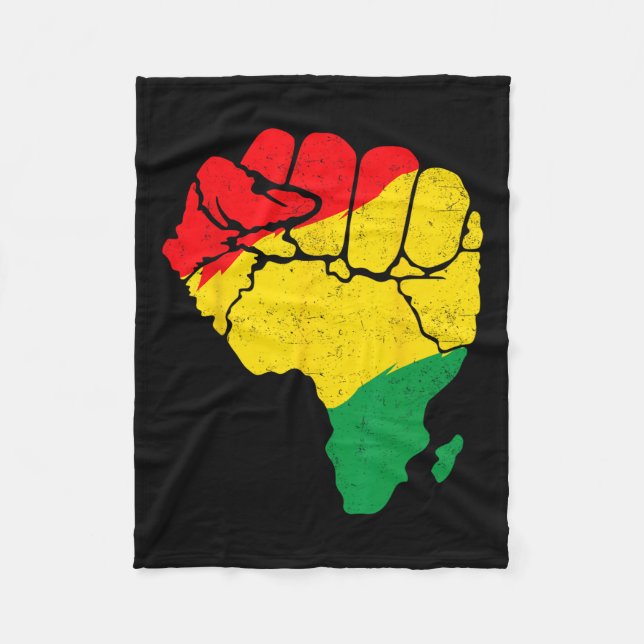 Cobertor De Velo Mapa Africano de Primeira Unidade Junta de Orgulho (Frente)