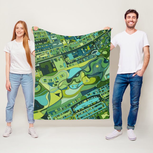 Cobertor De Velo Mapa da estrutura da cidade de Amsterdão (In Situ)
