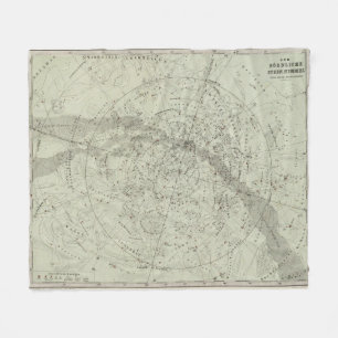 Cobertor De Velo Mapa de céu nocturno do Norther