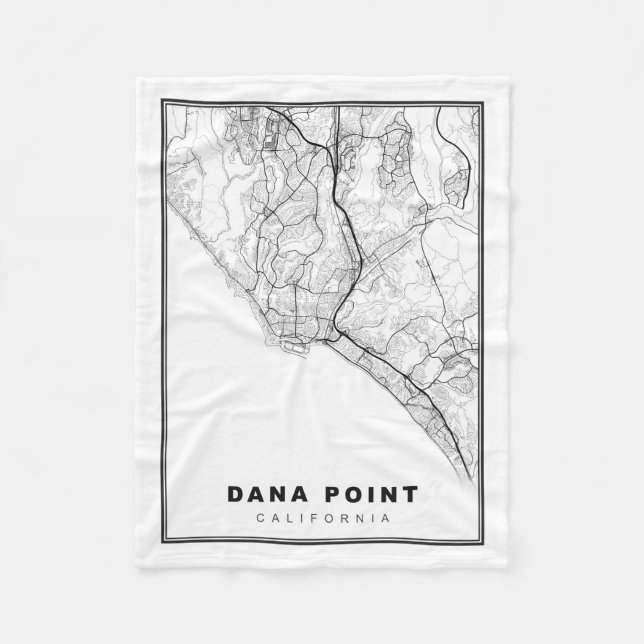Cobertor De Velo Mapa de Dana Point (Frente)