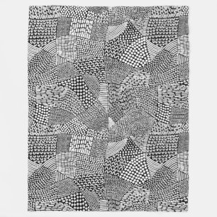 Cobertor De Velo Mapa de produtos para Abstrato - Branco em preto