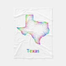 Mapa de Texas do arco-íris