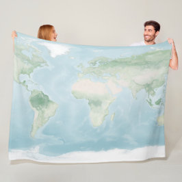 Cobertor De Velo Mapa do Explorador da Superfície da Terra