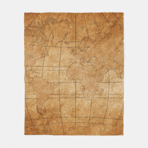 Cobertor De Velo mapa do mundo