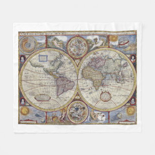 Cobertor De Velo Mapa do mundo antigo #3