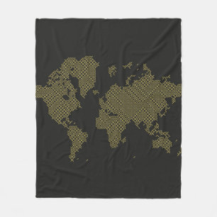 Cobertor De Velo Mapa do mundo de Digitas