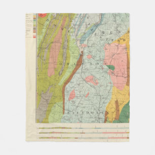Cobertor De Velo Mapa Geological de New Hampshire 3