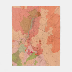 Cobertor De Velo Mapa Geological do distrito de Washoe