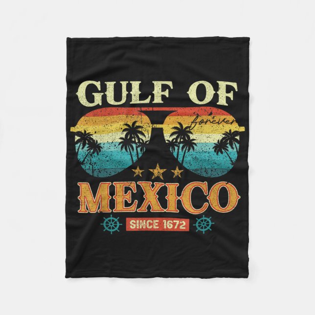 Cobertor De Velo Mapa Histórico Do Golfo Do México Em 1569 (Frente)
