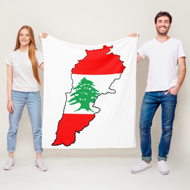 Cobertor De Velo Mapa libanês com o ímã da pedra (In Situ)