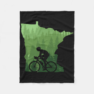 Cobertor De Velo Mapa Minnesota Ciclista De Montanha Bicicleta Mtb