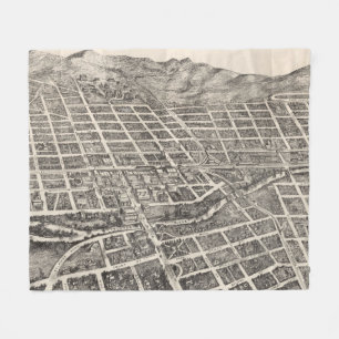 Cobertor De Velo Mapa Pictórico de Reno Nevada (1907)