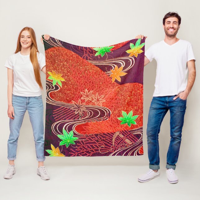 Cobertor De Velo Maple Leaf and Running Water, Design japonês (In Situ)