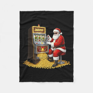 Cobertor De Velo Máquina Caça-Níqueis Engraçada Papai Noel Gráfico