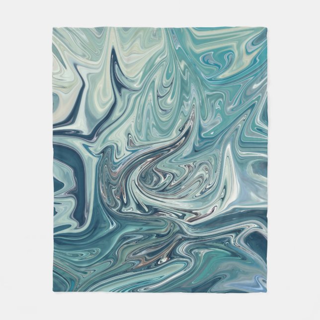 Cobertor De Velo Mar duro | Melhor pintura de abstrato (Frente)