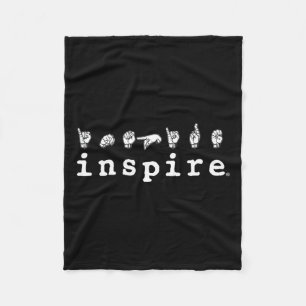 Cobertor De Velo Marca Asl American Sign Language Deaf Consciência