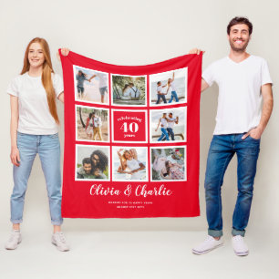 Cobertor De Velo Marca Personalizada FOTO do Aniversário de Casamen