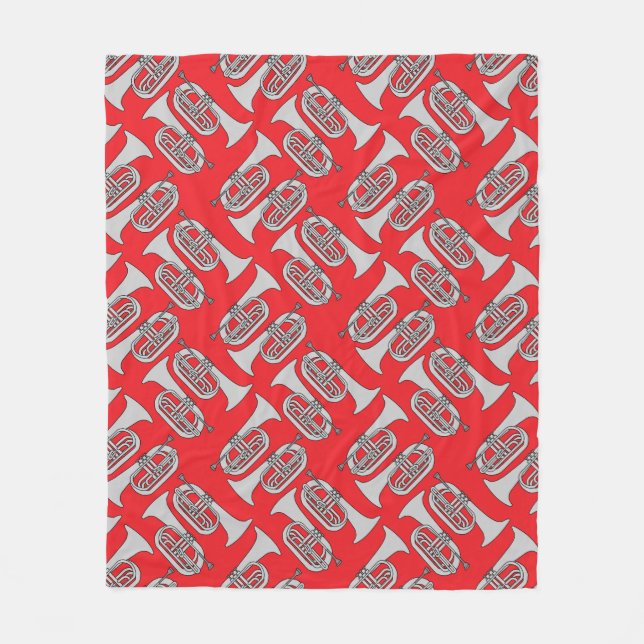 Cobertor De Velo Marching Baritone Crosshatch (Frente)