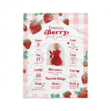Marco de aniversário de 1 ano Berry First