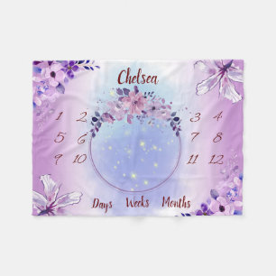 Cobertor De Velo Marco de Bebê Personalizado