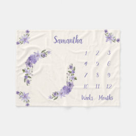 Cobertor De Velo Marco de Bebê Personalizado