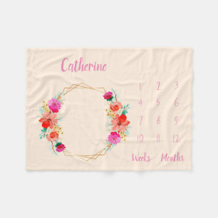 Cobertor De Velo Marco de Bebê Personalizado