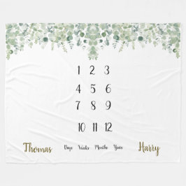 Cobertor De Velo Marco do Eucalyptus Twins Botânico