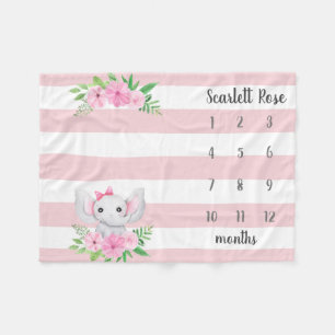 Cobertor De Velo Marco Personalizado de Fotografia de Elefante para