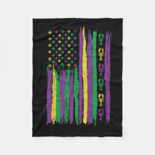 Cobertor De Velo Mardi Gras American Flag Usa Flag Mardi Gras Costu