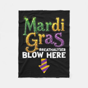 Cobertor De Velo Mardi Gras Breathalyzer Sopra Aqui Adultos Engraça