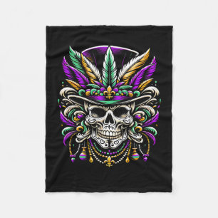Cobertor De Velo Mardi Gras Costume Sugar Skull