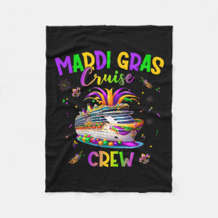 Cobertor De Velo Mardi Gras Cruise Crew 2025 Trip New Orleans Famil