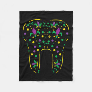 Cobertor De Velo Mardi Gras Dentist Dentist Dental Outfit