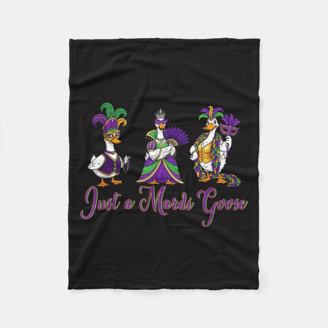 Cobertor De Velo Mardi Gras Goose 2026 Gift Funny Tee Men,women  (Frente)