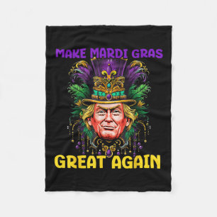 Cobertor De Velo Mardi Gras Trump 2025 Engraçado Torne Excelente Ma