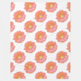 Cobertor De Velo Margarida de gerbera laranja