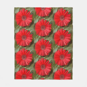 Cobertor De Velo Margarida Laranja Floral Botânica