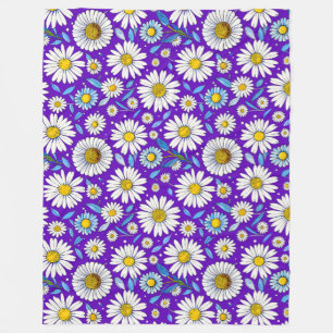Cobertor De Velo 🌼 Margaridas & Folhas Brilham ❄️ Natureza Aconche