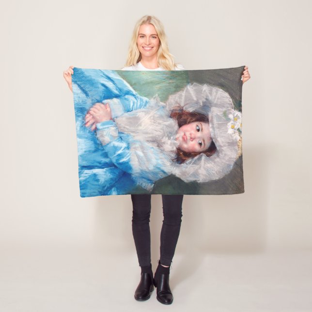 Cobertor De Velo Margot em azul, Mary Cassatt (In Situ)