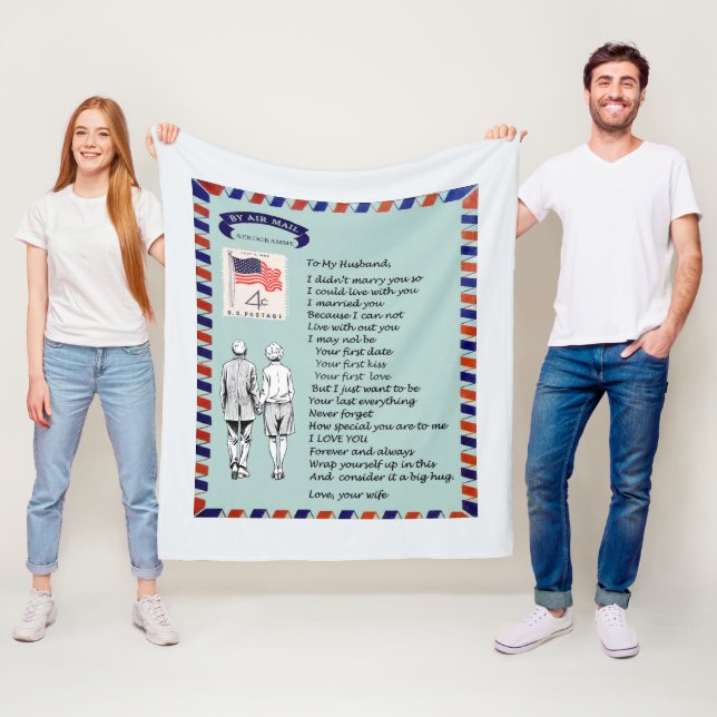 Cobertor De Velo Marido Love Fleece Blanket (In Situ)